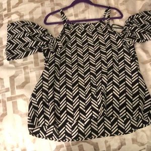 Black and white Blouse